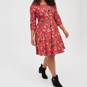 Torrid  size 10 Tattoo print dress